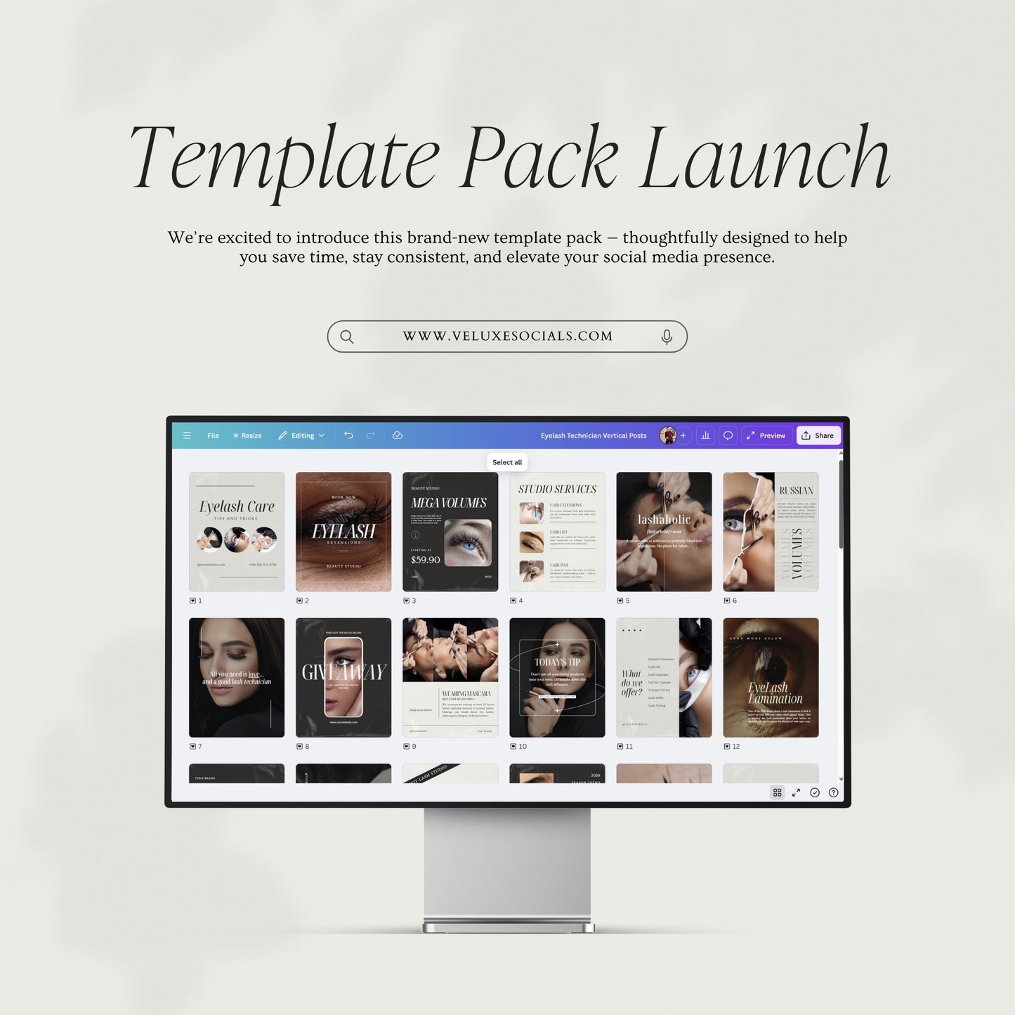 Lash Technician Social Media Pack
