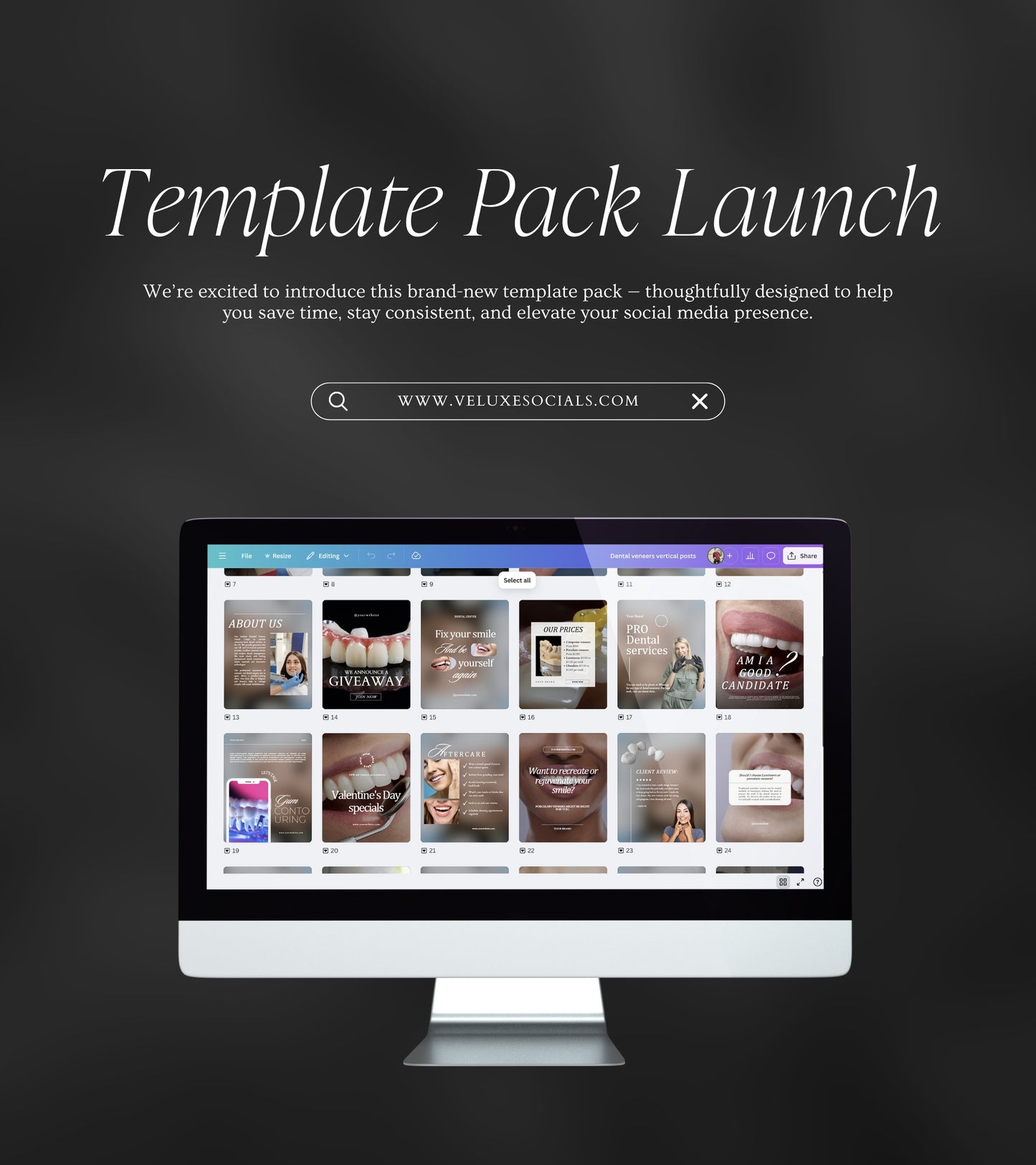 Dental Veneers Social Media Pack