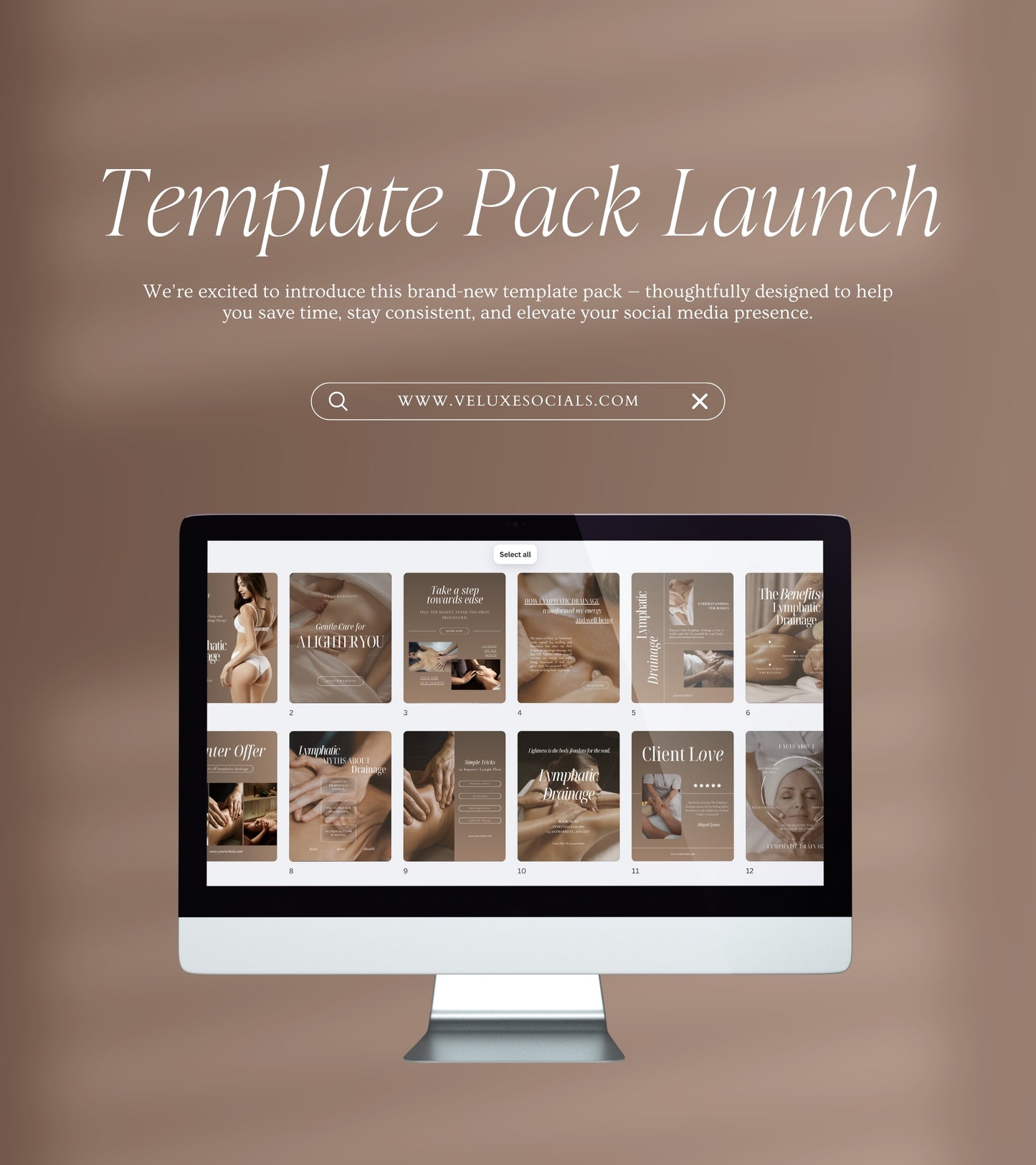 Lymphatic Drainage social media templates