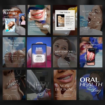600 DENTAL CARE SOCIAL MEDIA BUNDLE