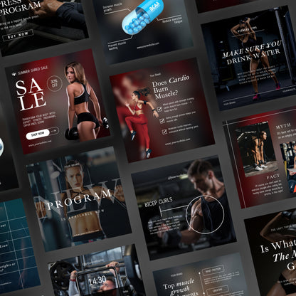 Fitness Coach Social Media Templates