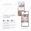 Purple Nail Technician Social Media Templates