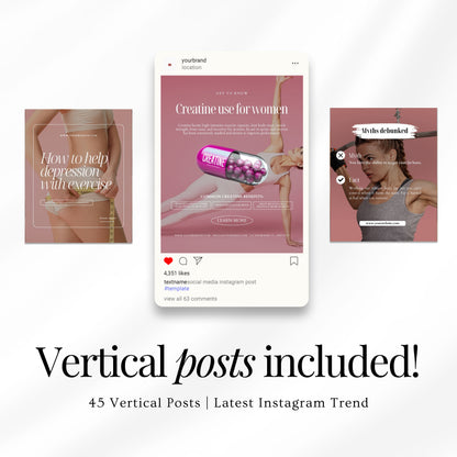 Fitness Coach Social Media Templates For Her