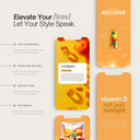 IV vitamin therapy orange social media templates