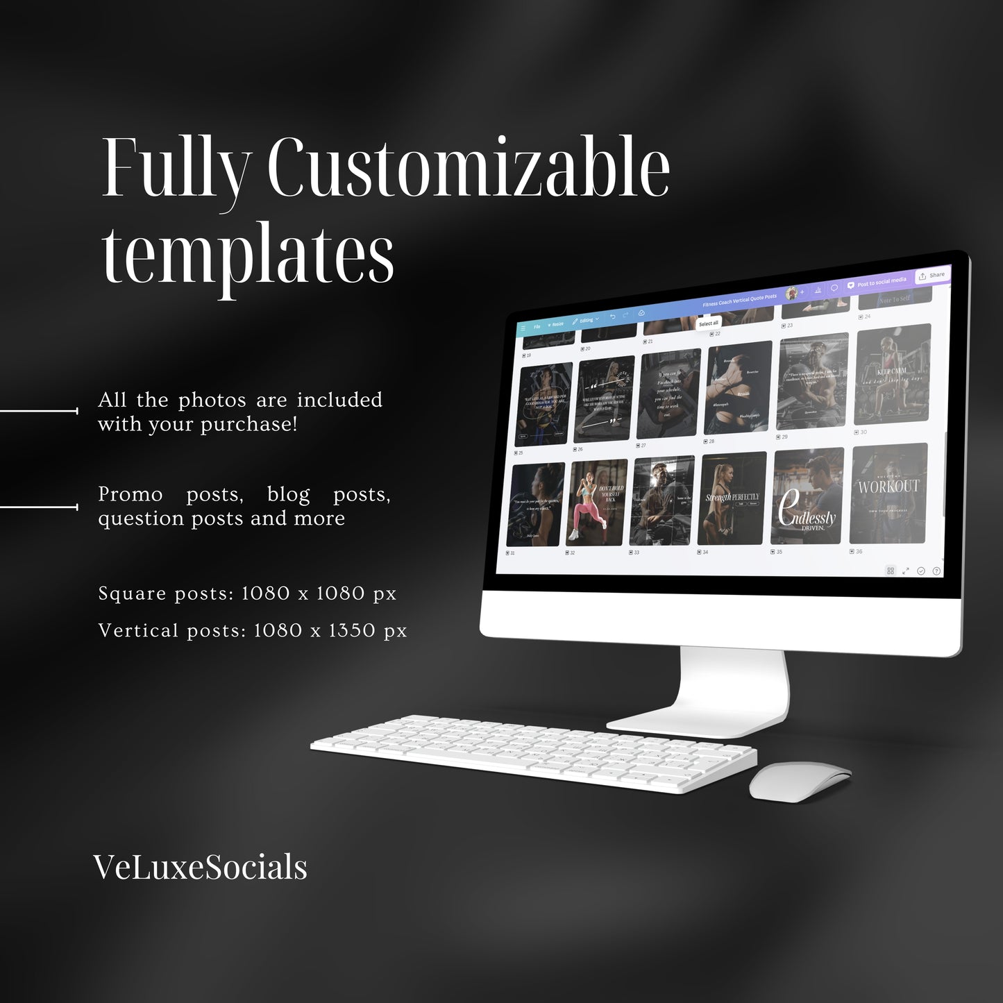 Fitness Coach Social Media Quote Templates
