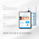 Skincare Price List Printable Template