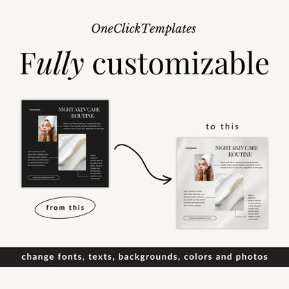 Skincare Instagram Templates