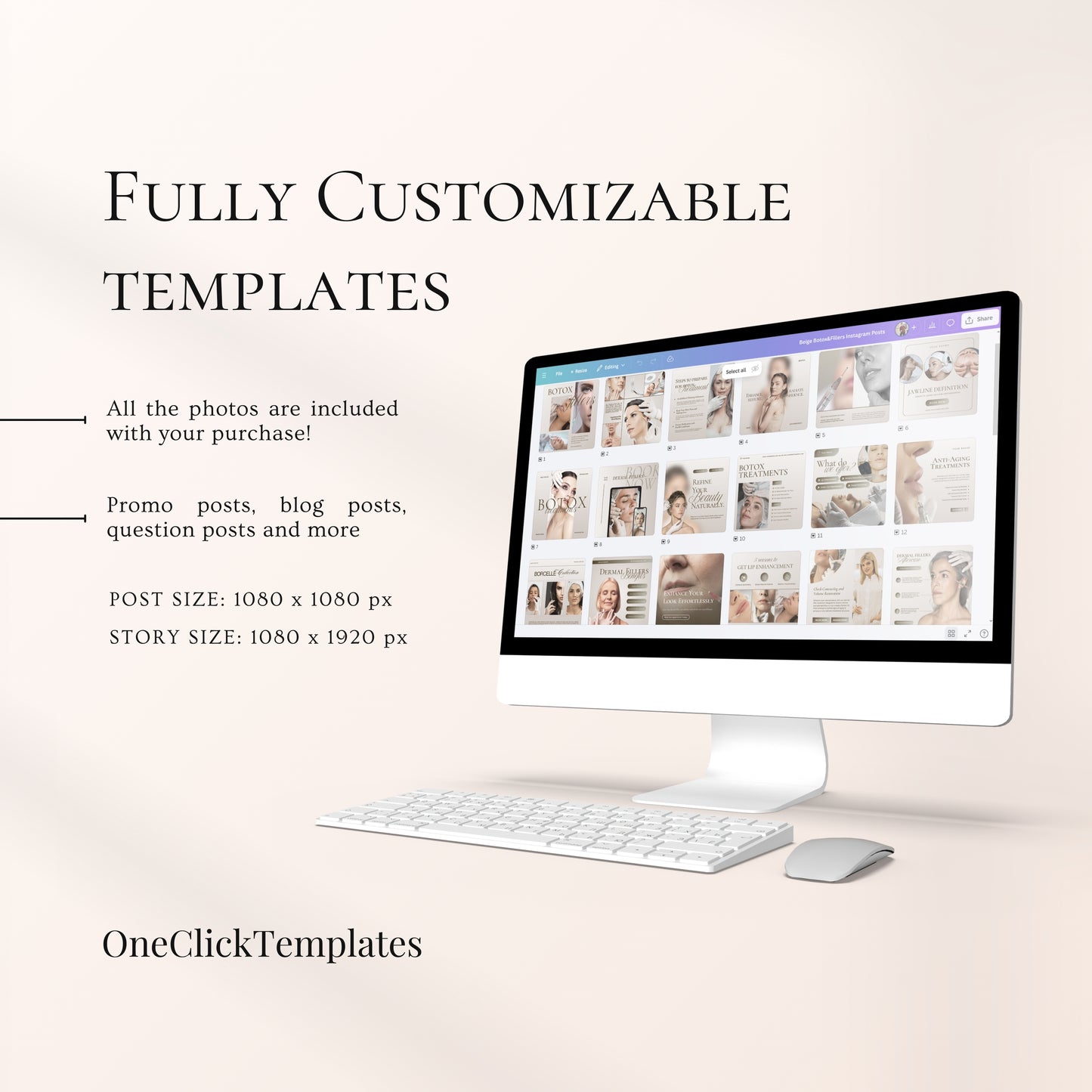 Botox&Fillers Instagram Templates