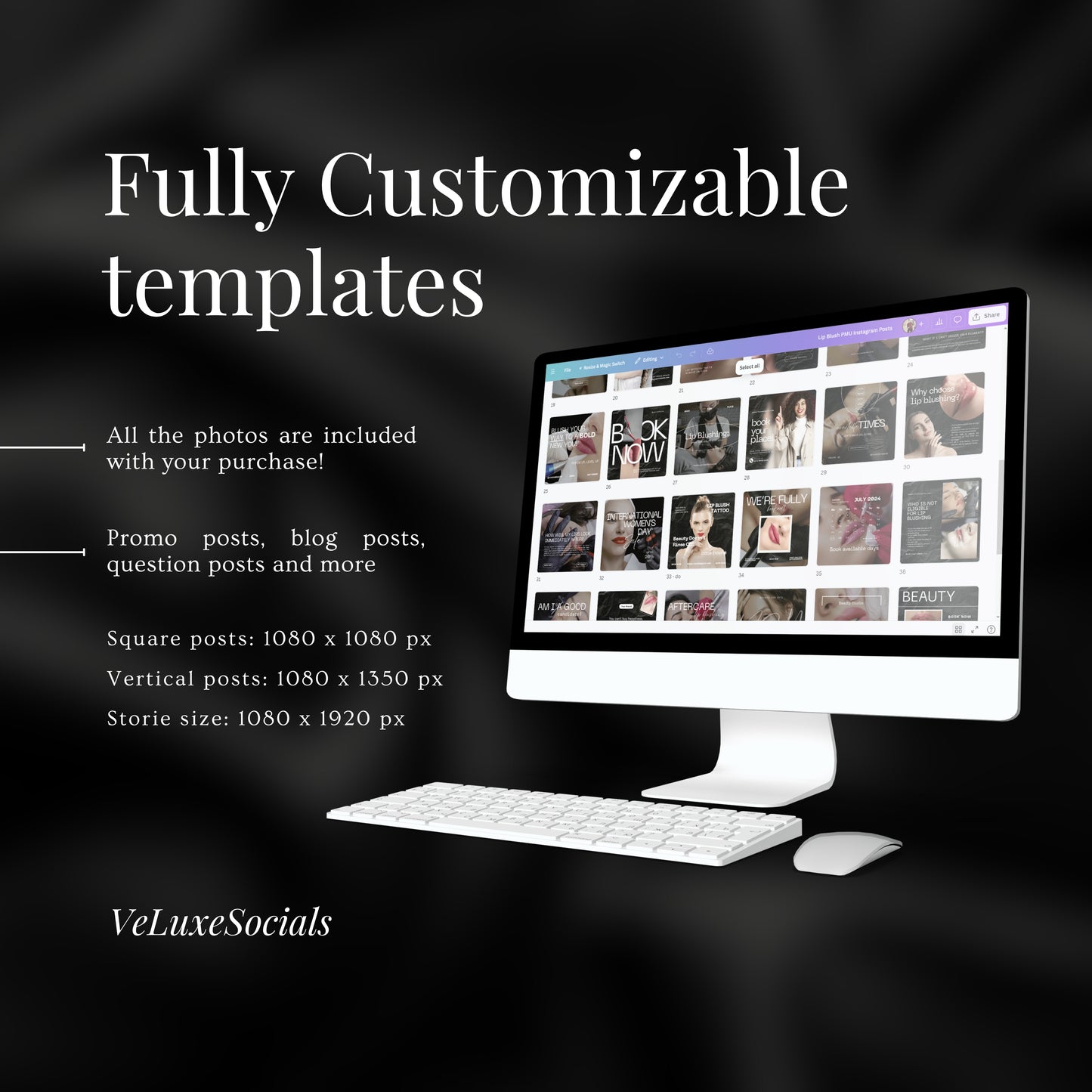 Lip Blushing Social Media Templates