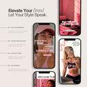 Fitness Girl Pink Social Media Template