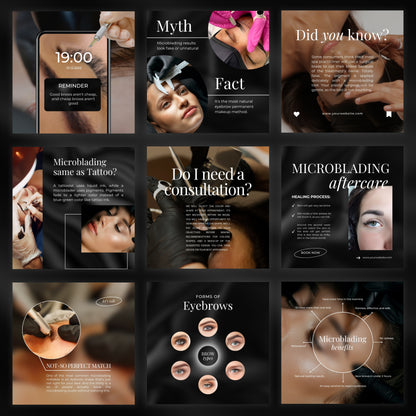 Microblading Social Media Templates
