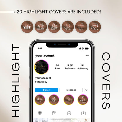 120 Brown Waxing Instagram Templates
