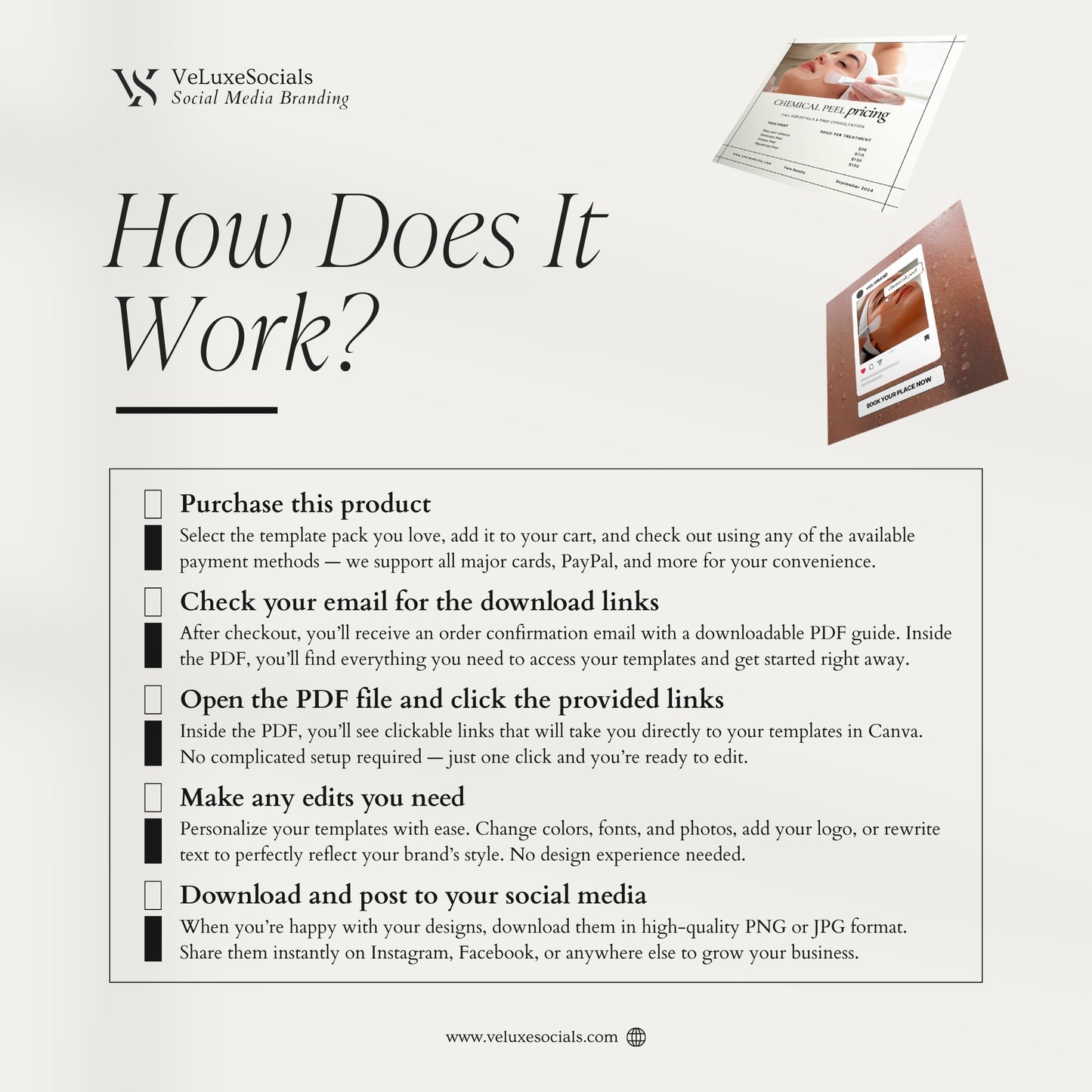 Chemical Peel Social Media Pack