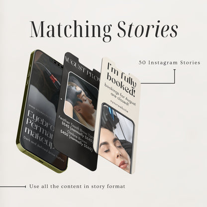 Eyebrow Tattoo Social Media Templates