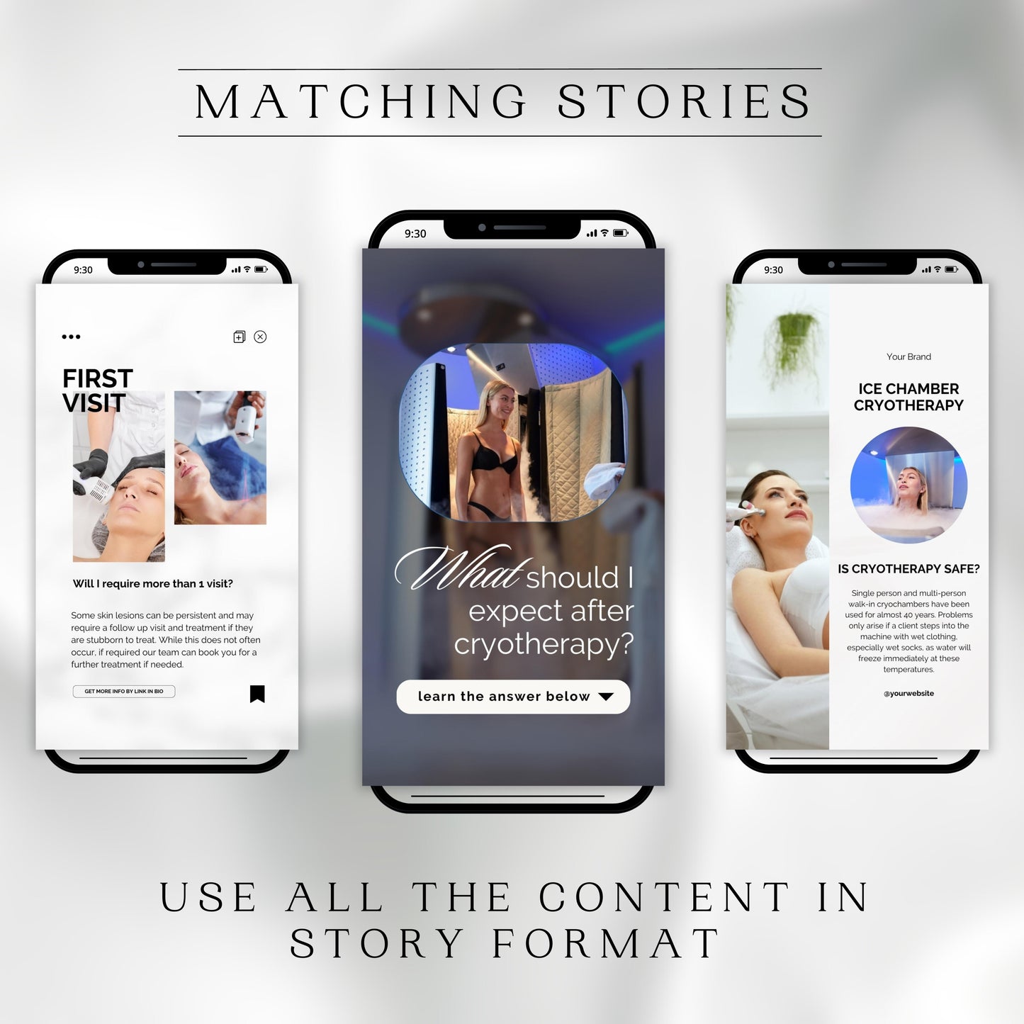 80 Cryotherapy Instagram Templates