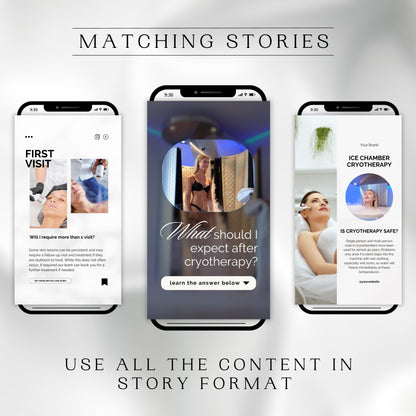 80 Cryotherapy Instagram Templates