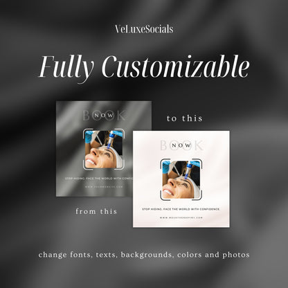 Mesotherapy social media templates