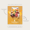 IV vitamin therapy orange social media templates