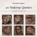 Brown Makeup Artist Instagram Templates